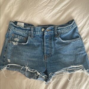 Girlfriend Collective Blue Jean Shorts #147